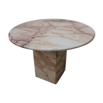 Pink marble dining table