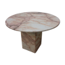 Pink marble dining table