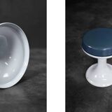 Vintage plastic stool from the space age, made by Emsa, West Germany, 1960s.