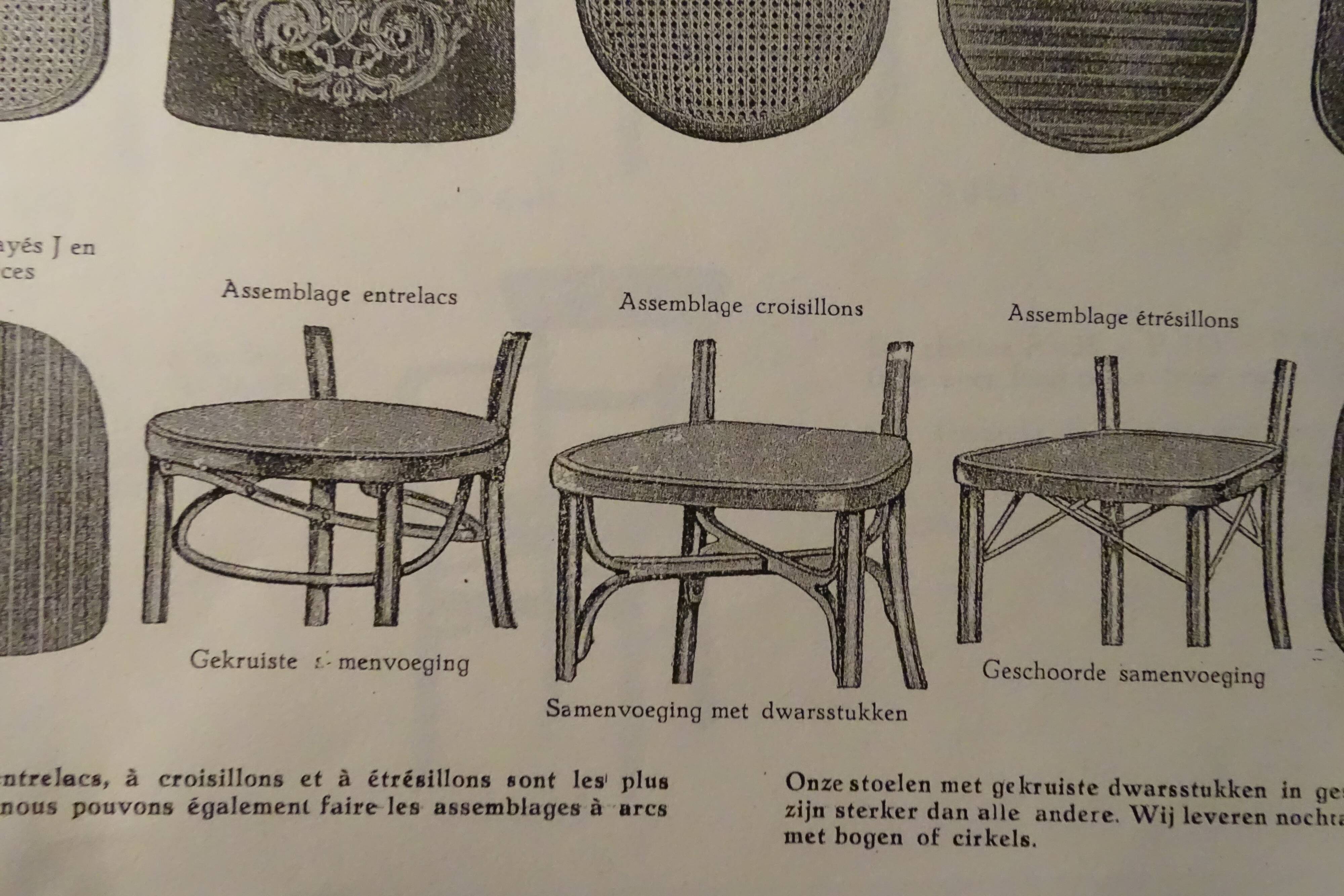 2 Cambier caned bistro chairs Belgium 1920 - No. 233 -