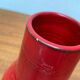 Red Italian ceramic vase from the mid-century by Bitossi, 1960s.