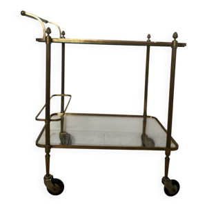 desserte en laiton vintage