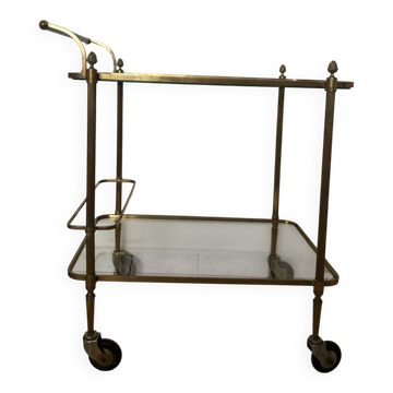 Vintage brass dessert trolley