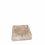 Vintage pinkish beige marble ashtray