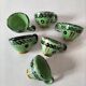 6 mini tasses HB Quimper vert vif