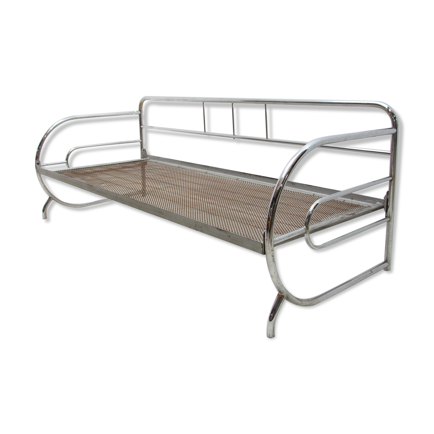Chrome Bauhaus Sofa by Slezák Company, Bohemia, 1930 ´s