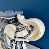 Ceramic elephant plant holder stool