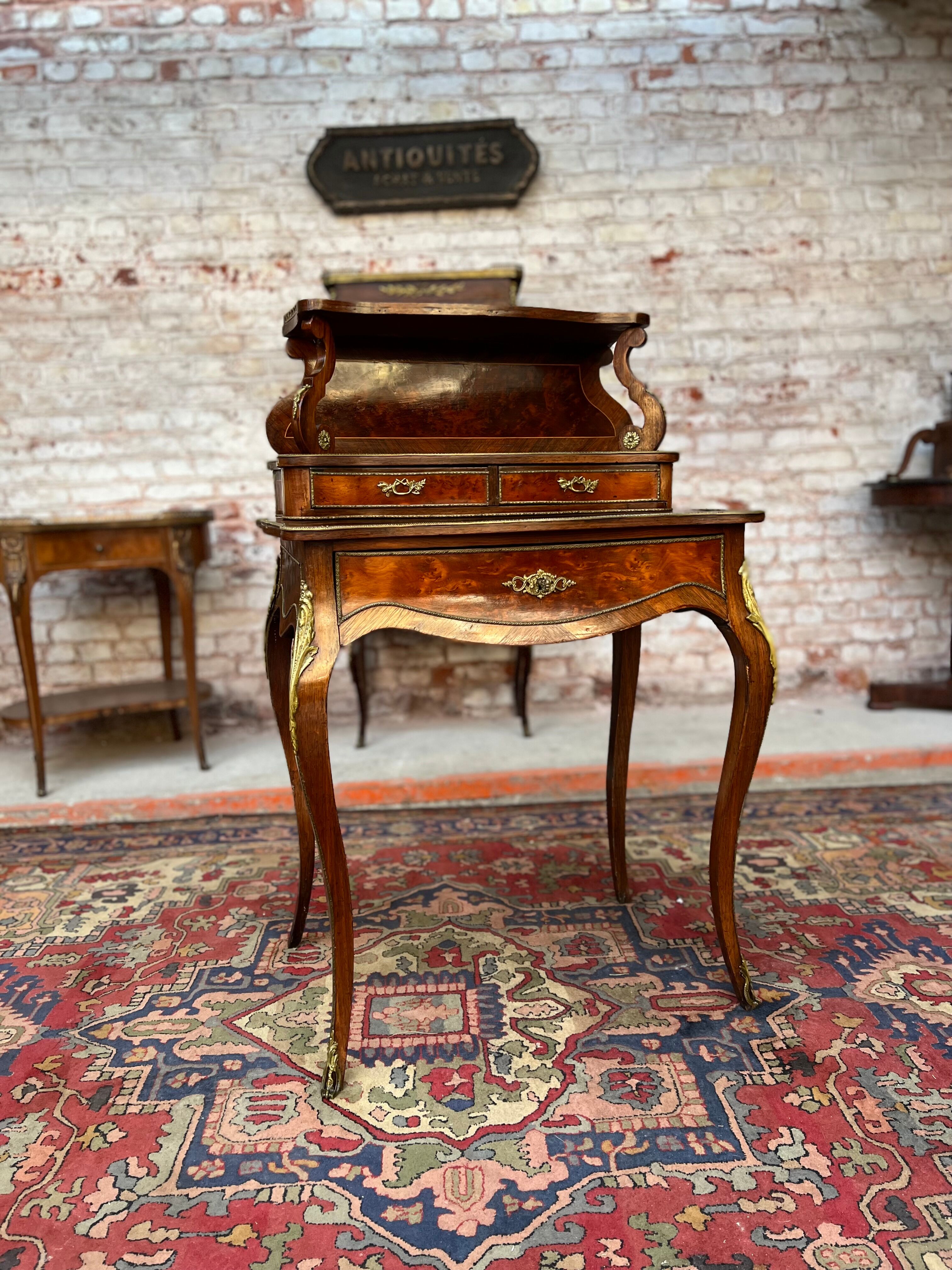 Lady Stepped Office Louis XV Style XIX Century