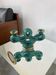 Vallauris green ceramic candle holder