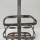 Two baskets metal and patinated wood early twentieth century