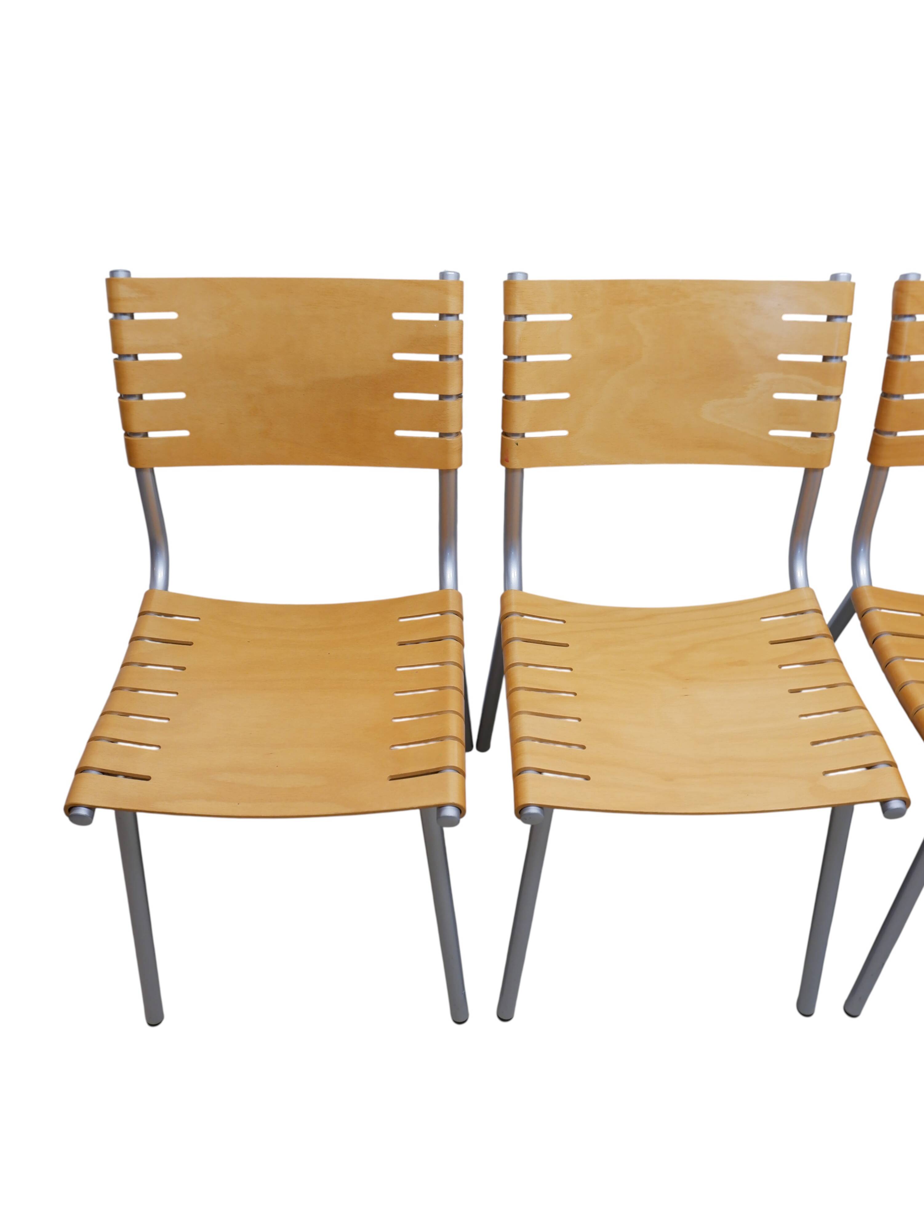 Set of 4 Ruud Jan Kokke chairs for Harvink Holland, 1980s
