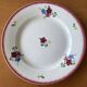 6 antique flat plates in Sarreguemines earthenware