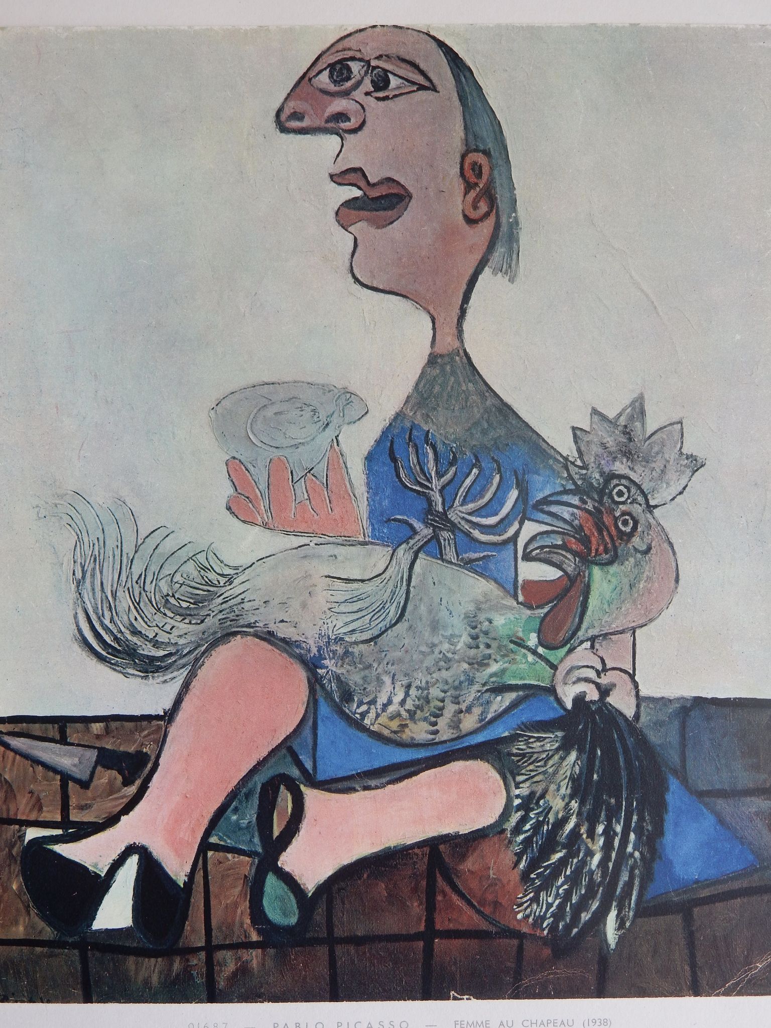Picasso Woman with a Reproduction Hat Editions Braun - Paris