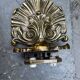 3 brass coat hooks in Rococo style, Louis XV, towel holder.