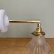 Vintage art deco frosted glass tulip wall light