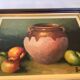 Tableau nature morte huile sur toile signée