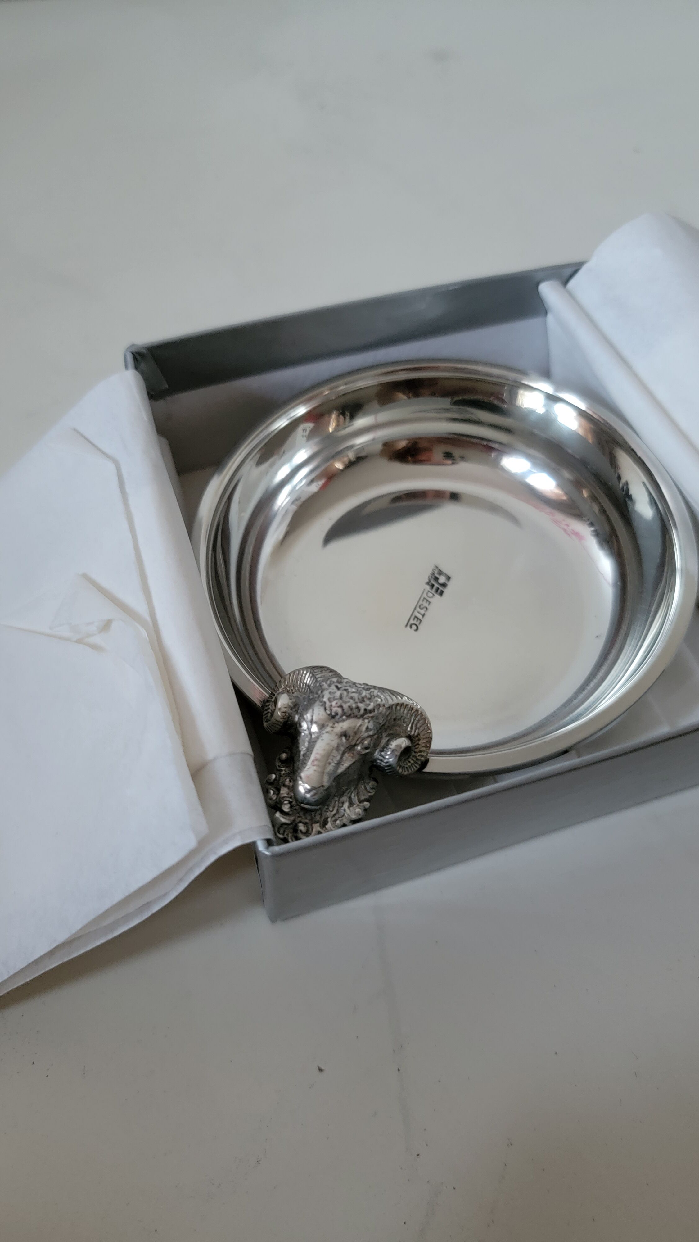 Christian Dior pewter tastevin