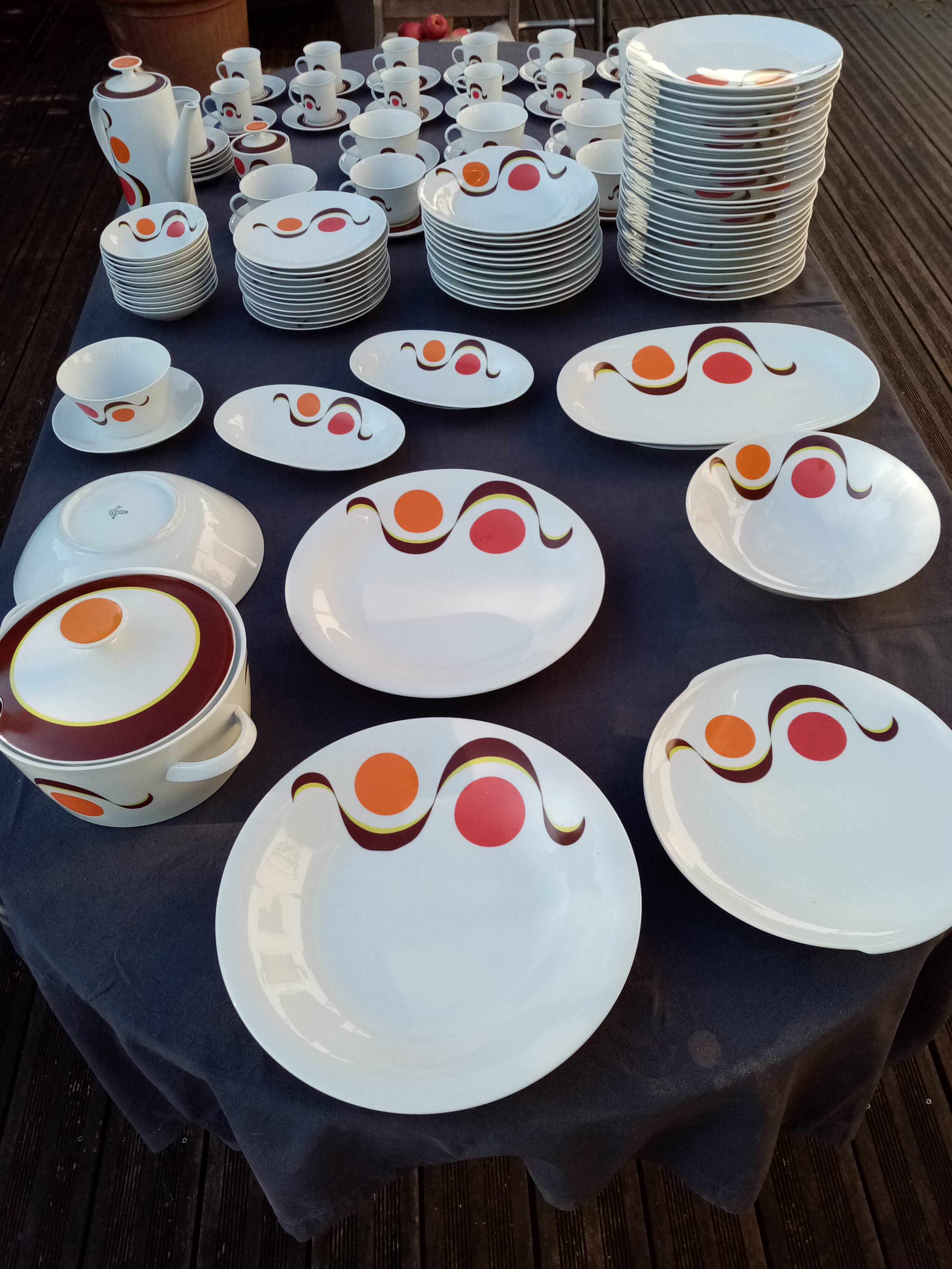 German porcelain service WINTERLING pure 70s