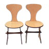Ensemble de deux chaises italiennes en formica années 1960