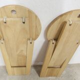 Pair of Adrian Reed folding stools from the 80s