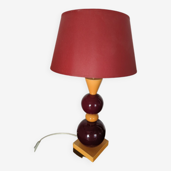 Lampe céramique vintage 80 style menphis