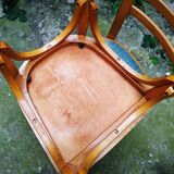 Series of four Baumann bistro chairs