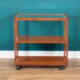 Retro Teak 1960s Meredew Drinks Serving Trolley