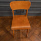 Chaise en bois cintré 1960 bureau travail français