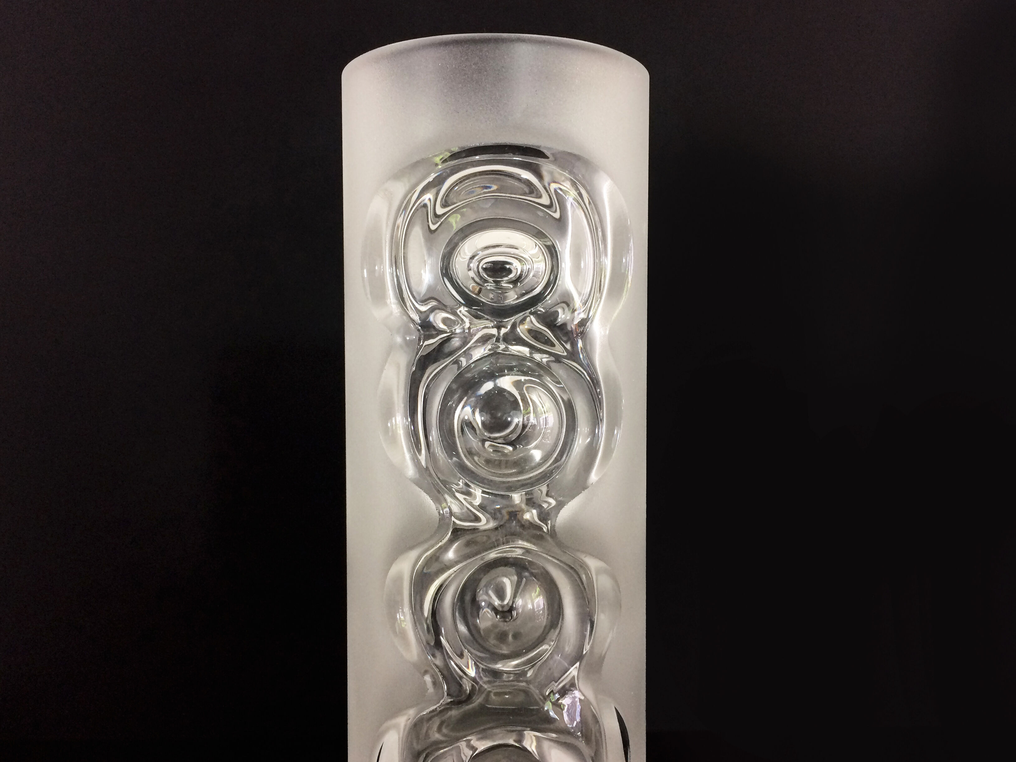 Peill & putzler crystal vase, West Germany, brutalist vase. Year 50