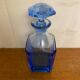 Estelle Antique Colored Whisky/Liqueur Decanter + Blue Crystal Stopper