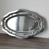 Oval stainless steel platter, Made in France