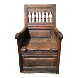 Fauteuil coffre, XVIIIè siècle