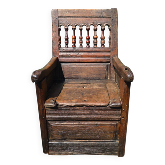Fauteuil coffre, XVIIIè siècle