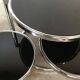 Table basse vintage Leitmotiv Swivel en métal chromé et verre, Pays-Bas 1970-1980