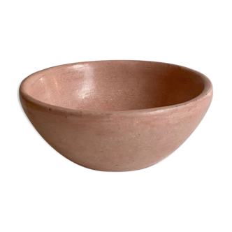 Pink bowl in tadelakt