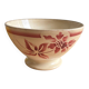 Old earthenware bowl on a pedestal, Digoin Sarreguemines model Georg.
