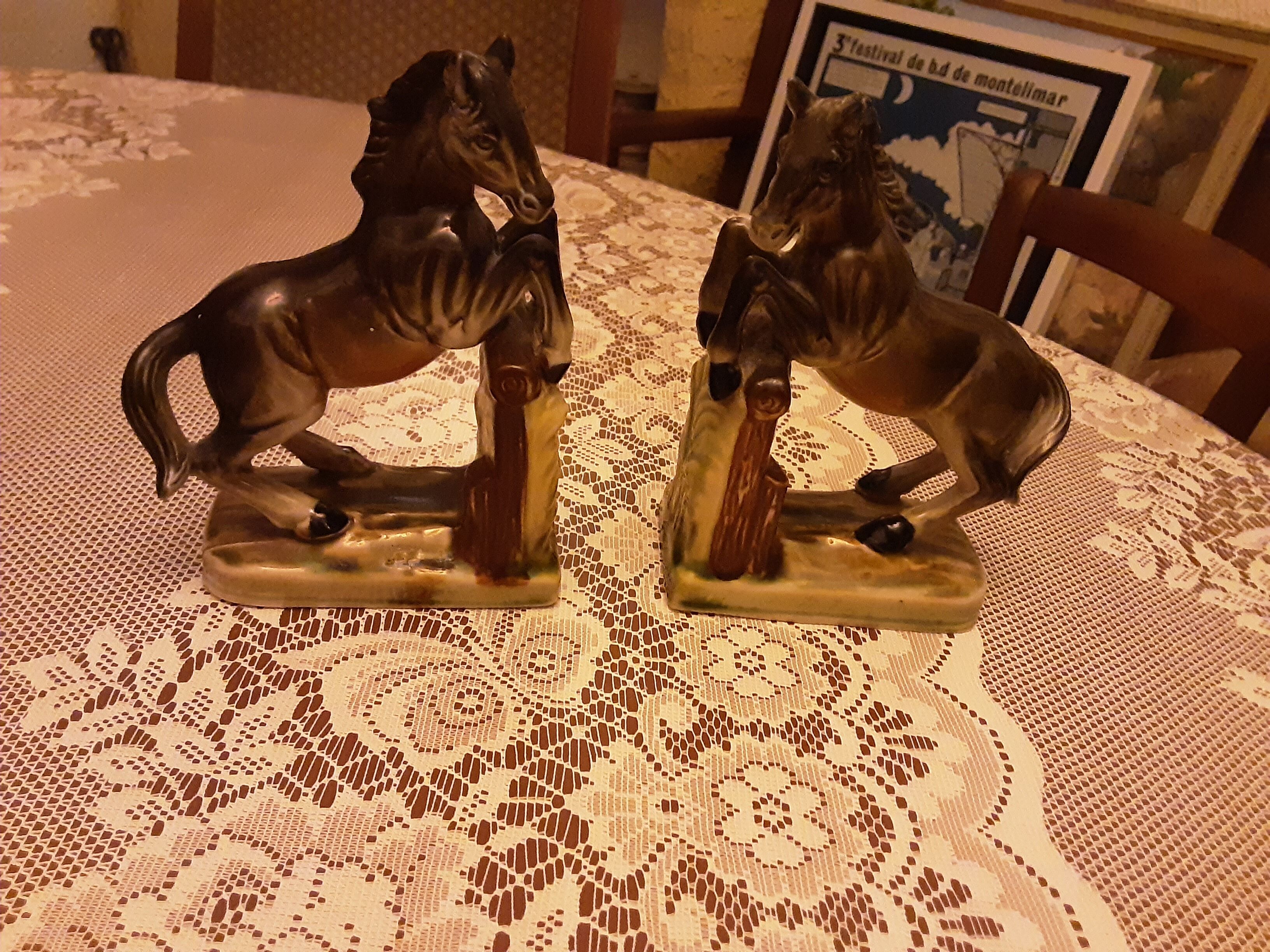 Greenhouse books faience slip horses