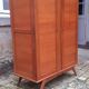 Vintage cabinet from the 50s in solid oak with compass feet