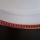 Round hollow serving plate in porcelain from Chastagner et Cie in good condition.