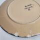 Pair of Henriot Quimper plates, Soulac decoration, signed, 1973, 18 cm