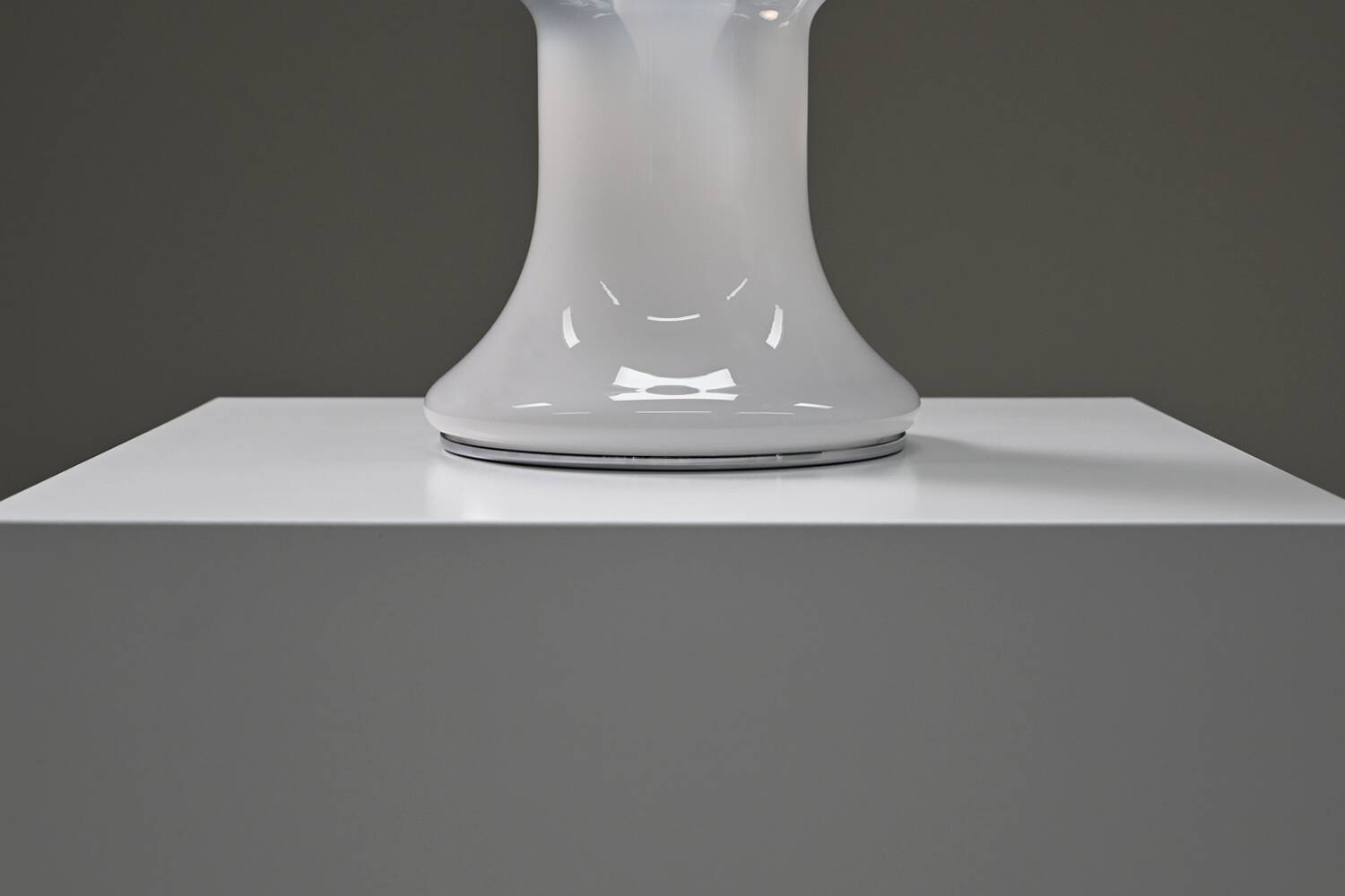 Glass Italian table lamp, 1970s Italy.