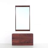 Scandinavian mirror in Rio rosewood