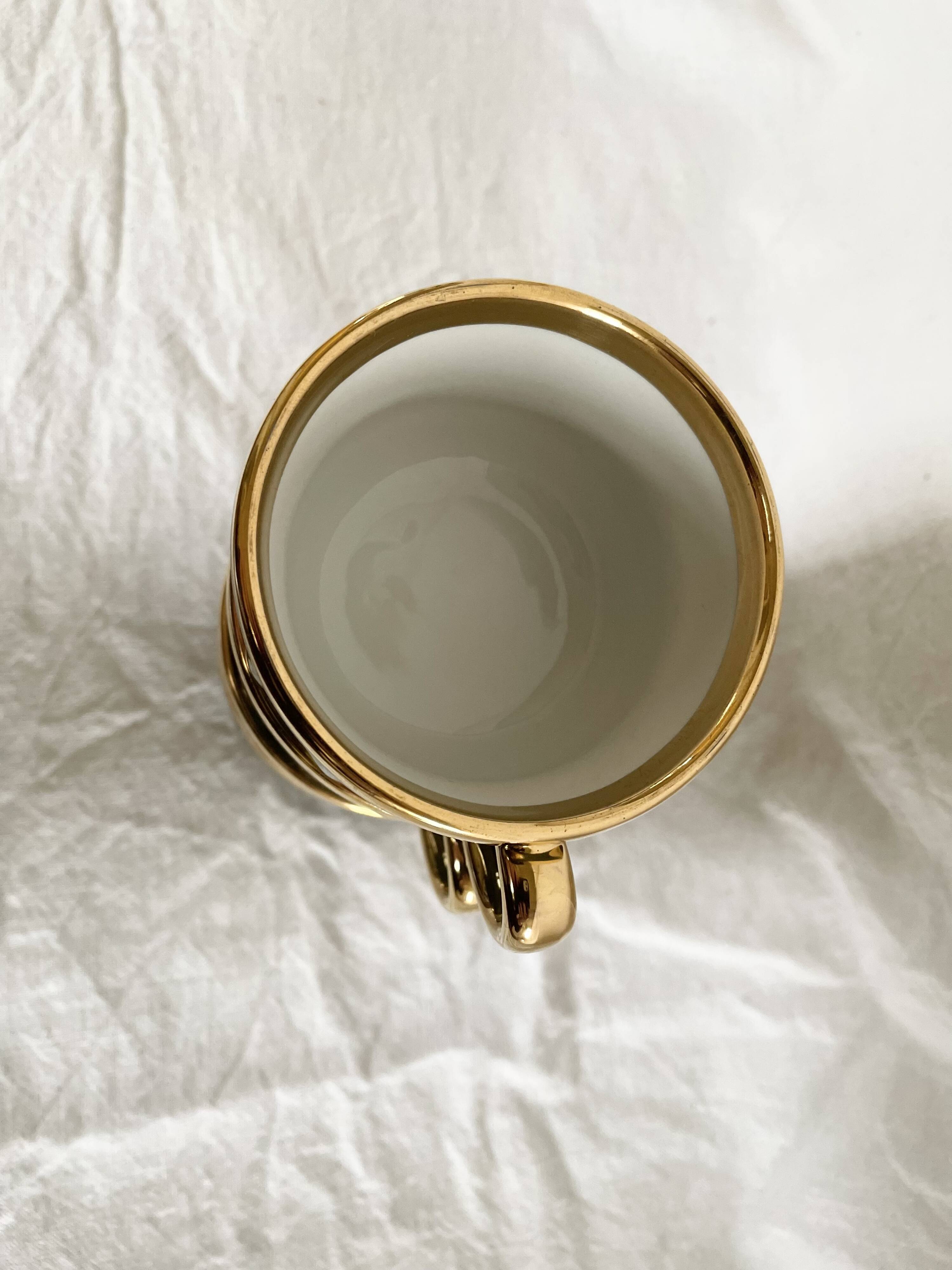Coffee cups Bistrot Yves Deshoulieres Apilco empire green