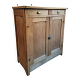 Antique low beech sideboard – France – 1920s