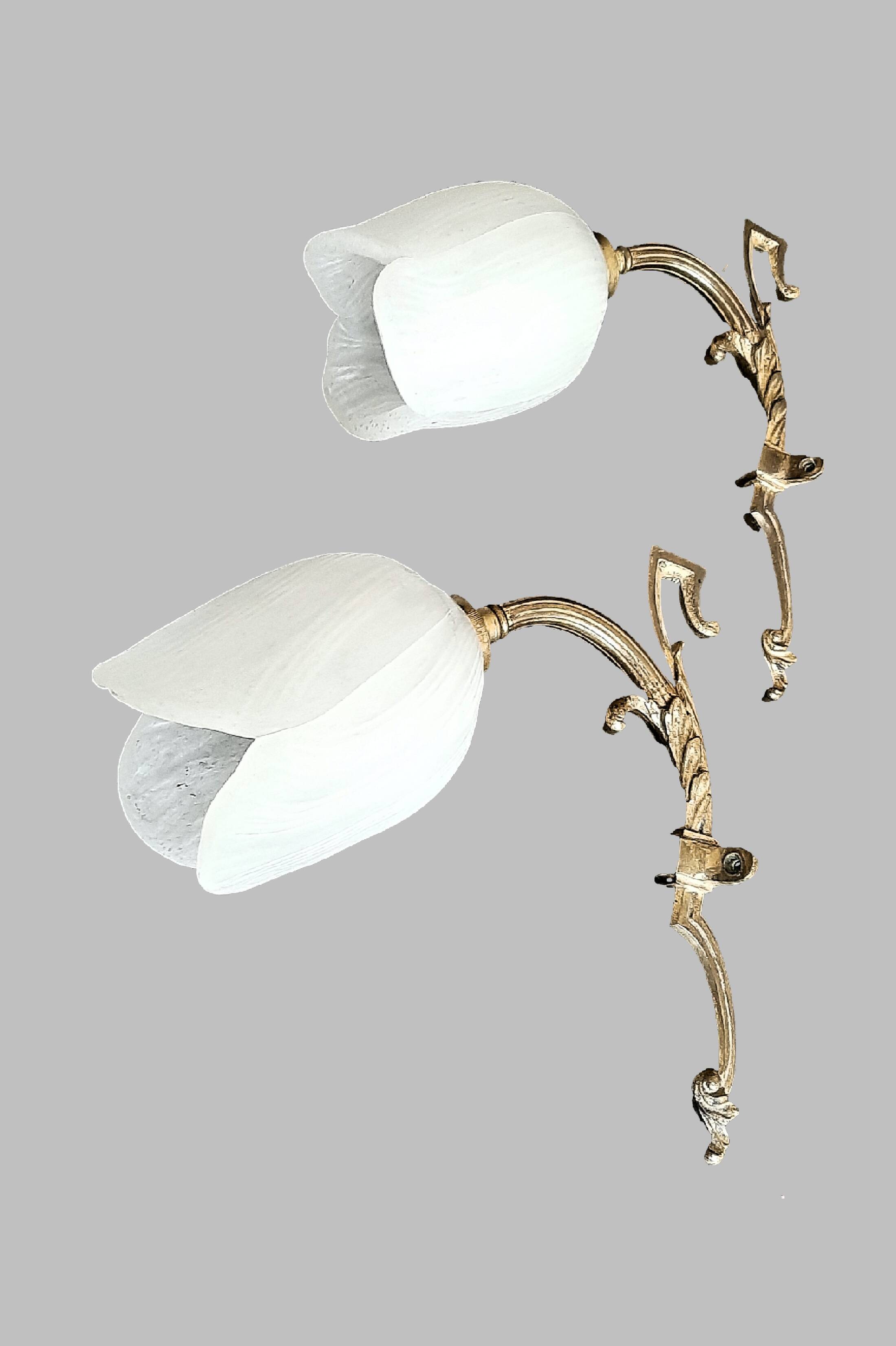 Paire d'appliques murales style Art Deco