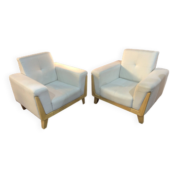 Paire de fauteuils style scandinave