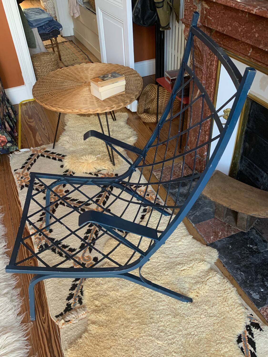 Metal armchair