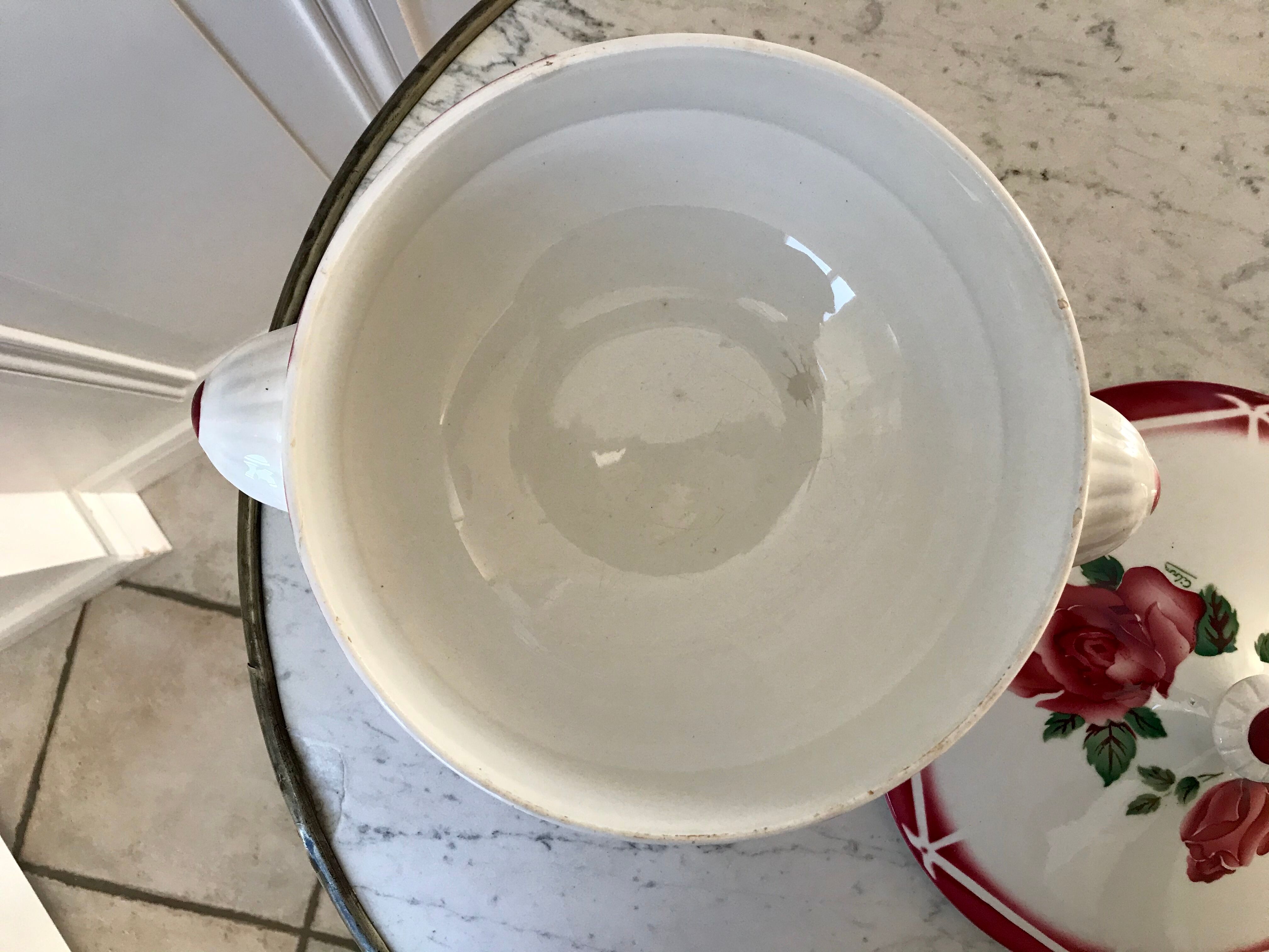 Tureen Digoin Sarreguemines model "Cibon" years 30-40