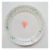 Pink artisanal shell plate