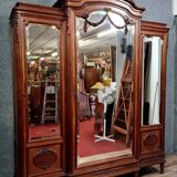 Louis XVI bookcase with mahogany projection circa 1850